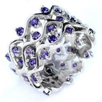 🔥 Last Day Promotion 70% OFF🔥Meditation Amethyst Silver Ring✨