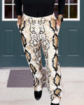 Trendy Serpent Print Trousers
