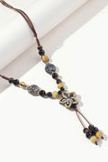 Vintage Beaded Floral Pattern Necklace