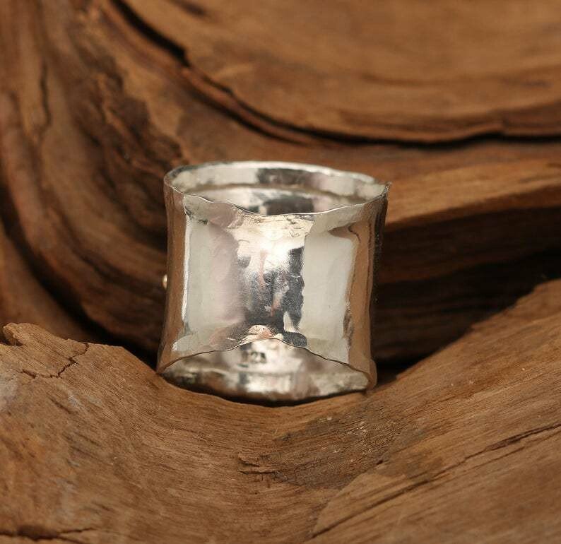 🔥 Last Day Promotion 70% OFF🔥Vintage Dragonfly Wide Band Silver Ring
