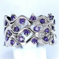 🔥 Last Day Promotion 70% OFF🔥Meditation Amethyst Silver Ring✨