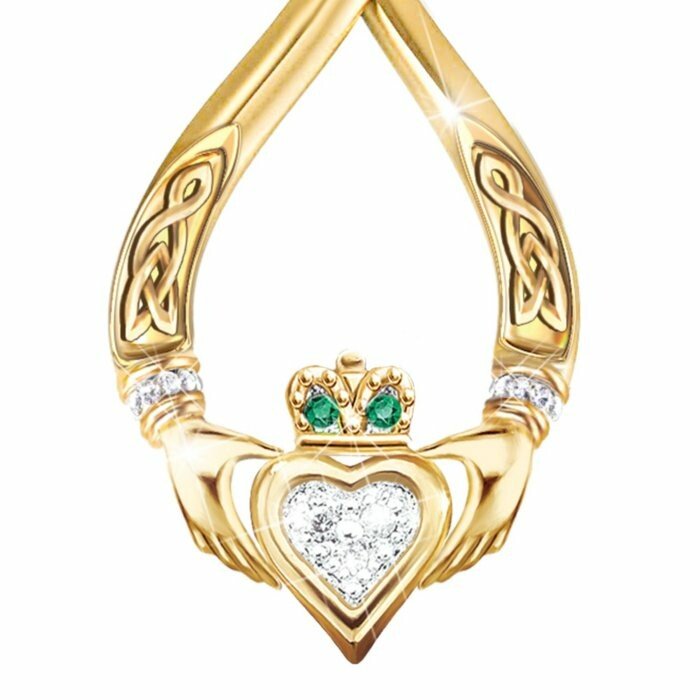 "Infinite" Irish Emerald Island Necklace