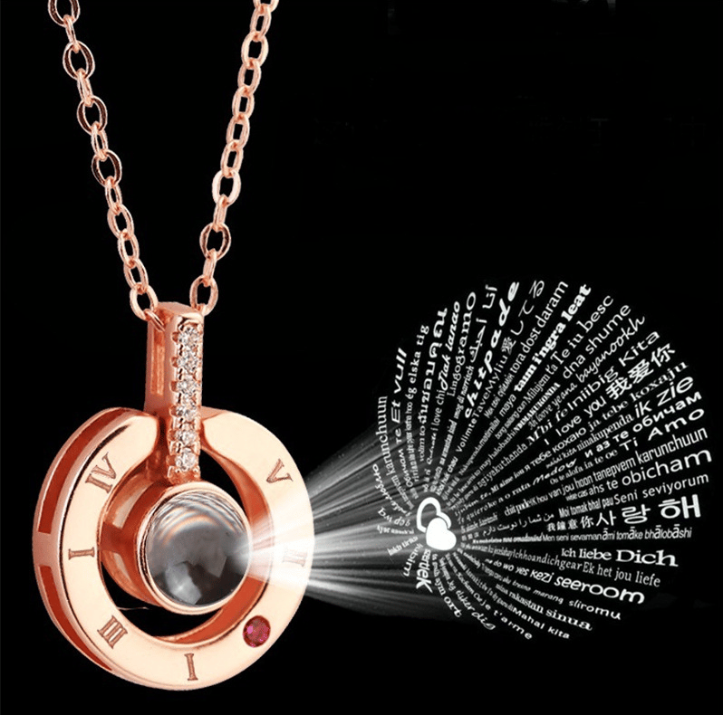 100 Languages i Love You Memory Necklace
