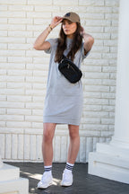Brigitte Brianna Hooded Sweatshirt Dress