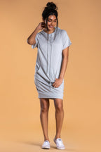 Brigitte Brianna Hooded Sweatshirt Dress