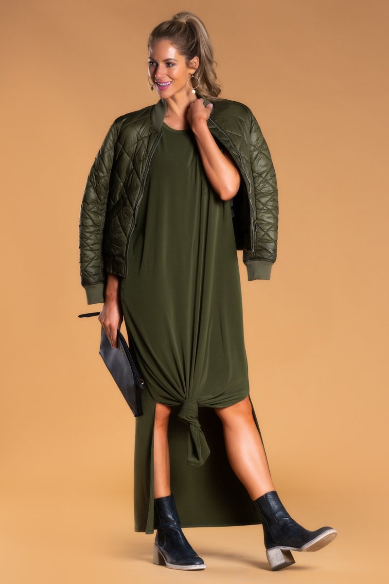 Brigitte Brianna Pocket Maxi Dress