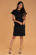 Brigitte Brianna Ruffle Sleeve Dress