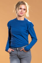 Brigitte Brianna Shoulder Ruffle Top