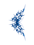 Cyber Tribal Wings Semi-Permanent Tattoo