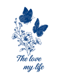 Love of My Life Butterfly & Wildflower Semi-Permanent Tattoo