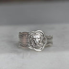 Vintage Silver Lion Spoon Ring