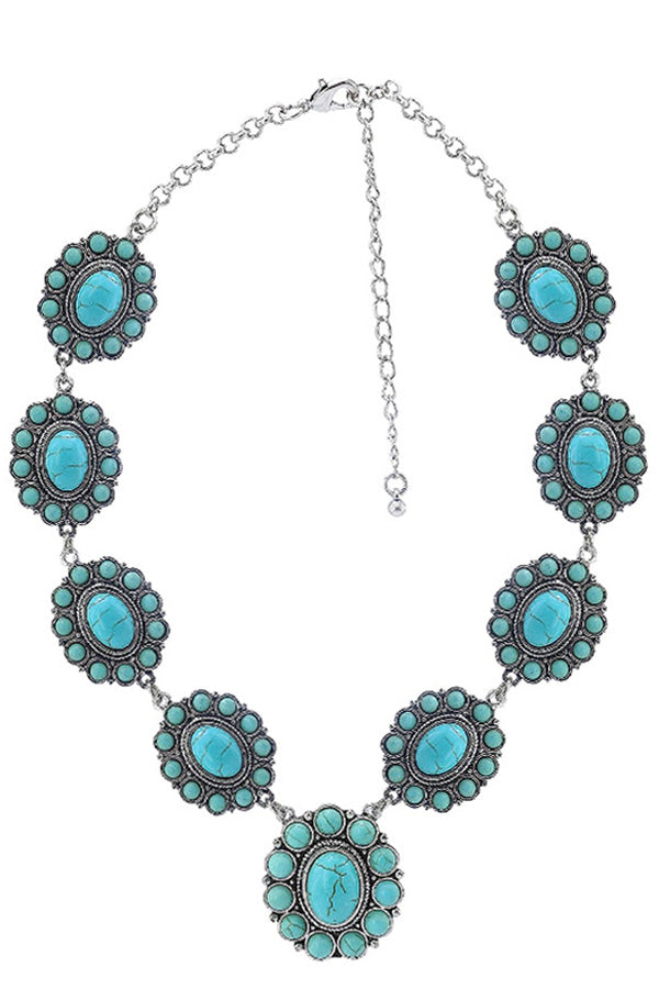 Boho Turquoise Necklace