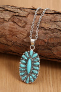 Vintage Turquoise Silver Necklace