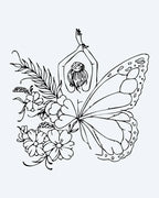 Floral Butterfly Woman