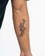 Floral DNA Helix