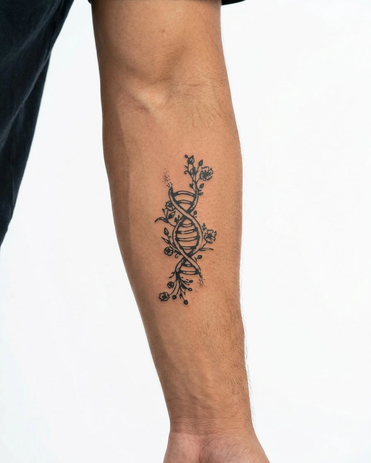 Floral DNA Helix
