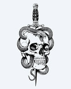 Skull, Snake & Dagger
