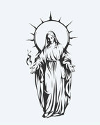 Virgin Mary with Halo