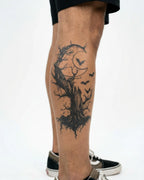 Dead Tree, Moon & Bats