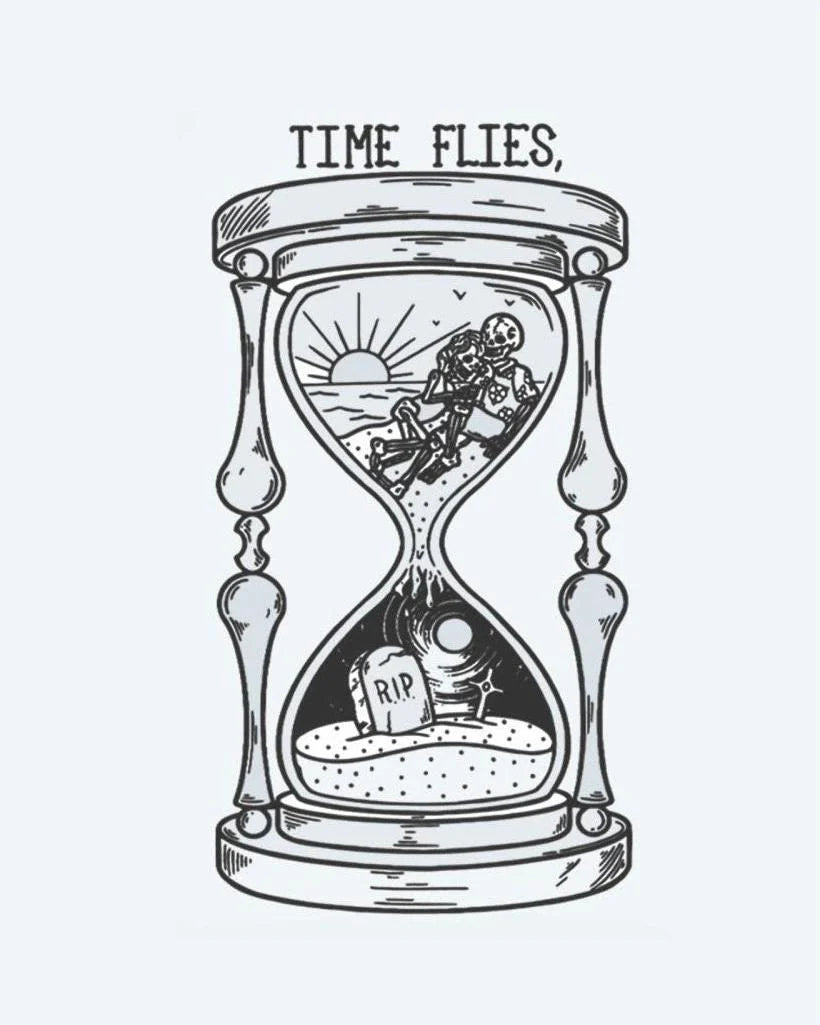 Time Flies Hourglass