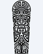 Polynesian Tiki Face