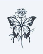 Rose & Butterfly