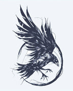 Raven in Flight