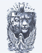 Faith: Lion, Cross & Angel