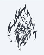 Tribal Howling Wolf