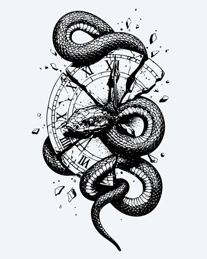 Snake & Shattered Clock