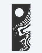 Abstract Moon & Waves