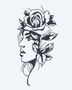 Woman & Rose Portrait