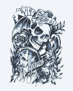 Skull, Clock & Cards