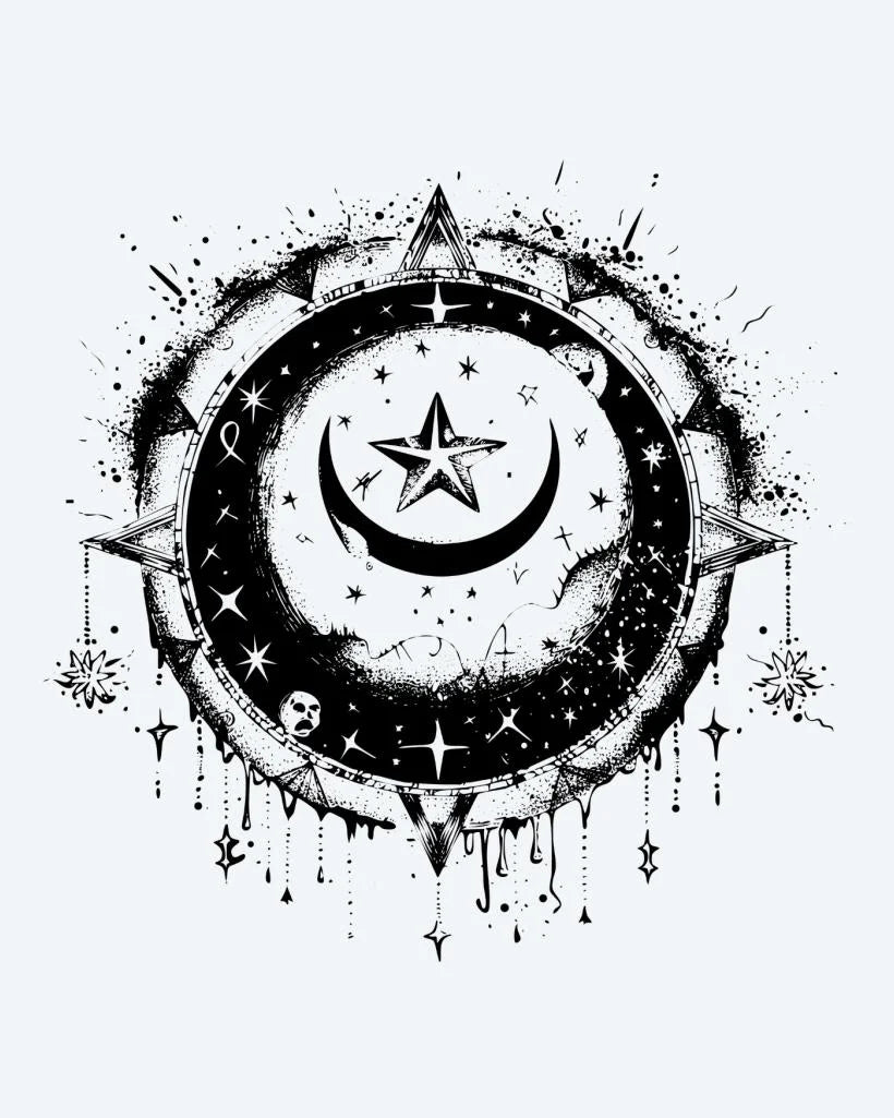 Celestial Moon & Star