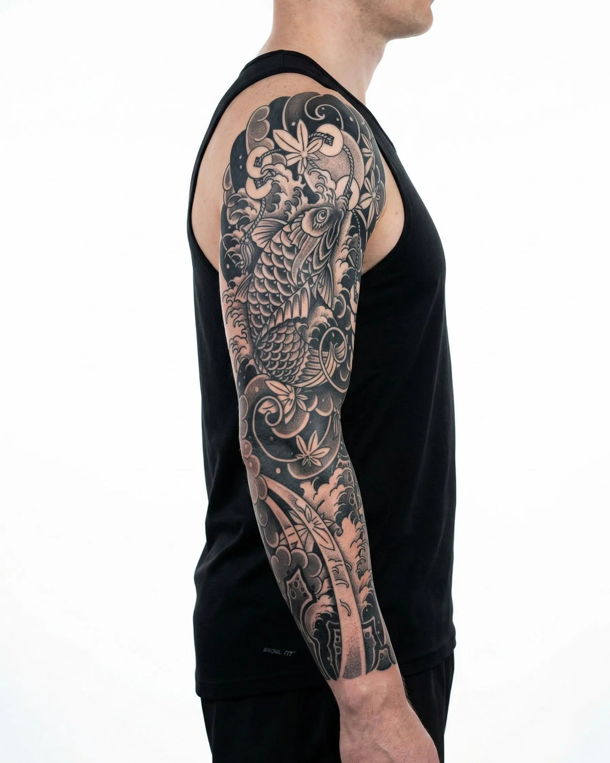 Koi Fish & Waves Sleeve