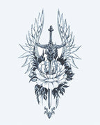 Winged Sword & Peony