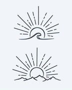 Sunrise Wave & Mountains