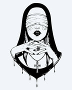 Blindfolded Nun