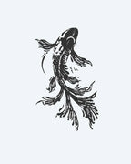 Koi Fish Ink Brush