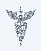 Caduceus Serpents & Sword