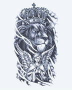 Crowned Lion & Angel