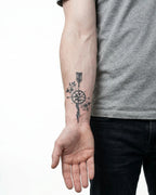 Floral Compass & Arrow