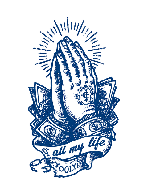 All My Life Praying Hands Semi-Permanent Tattoo